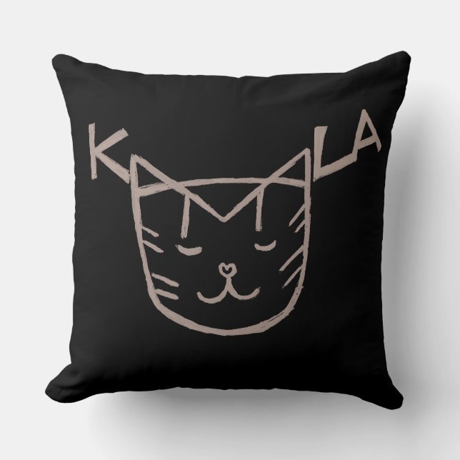 Kamala Cat Pillow (Front)