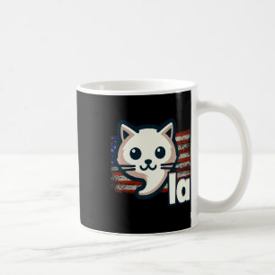 Kamala Cat Usa Flag Political Cat Coffee Mug