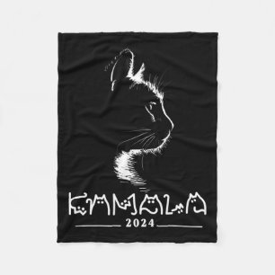 Kamala Cat Voting Kamala-harris 2024  Fleece Blanket