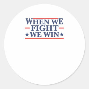 Kamala Fight Campaign Shirt Classic Round Sticker