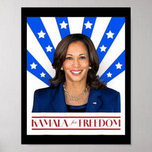 Kamala For Freedom 2024 Madam Vice President  Poster