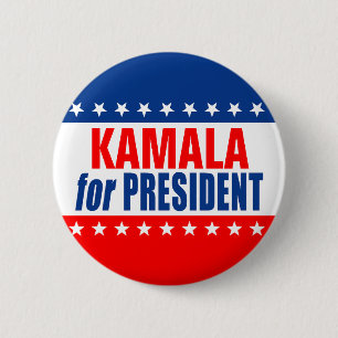 "KAMALA for PRESIDENT" 6 Cm Round Badge
