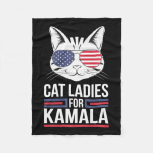 Kamala For President - Cat Lady Uni Fleece Blanket