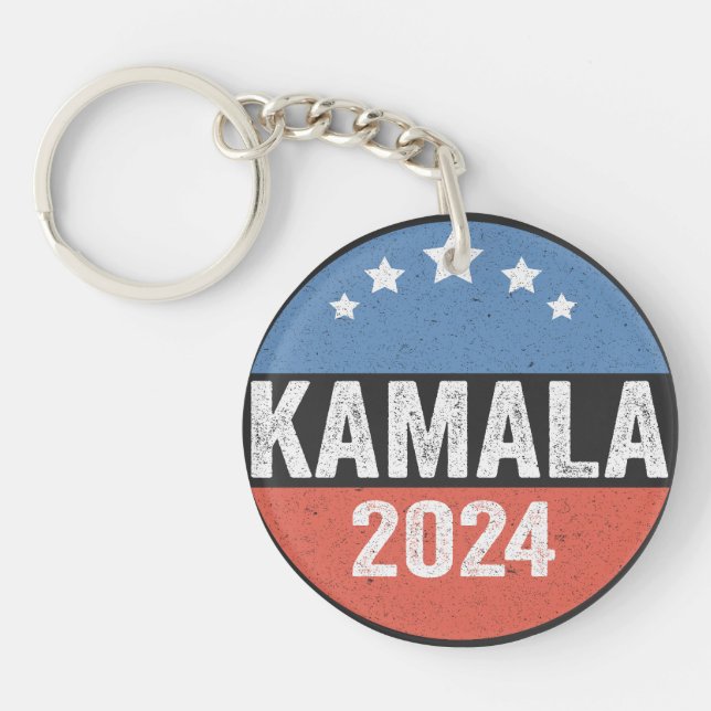 Kamala For President Kamala Election 2024 Key Ring (Front)