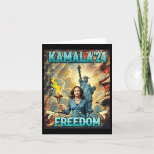 Kamala For President Slogan Statue Liberty Pro Har Card