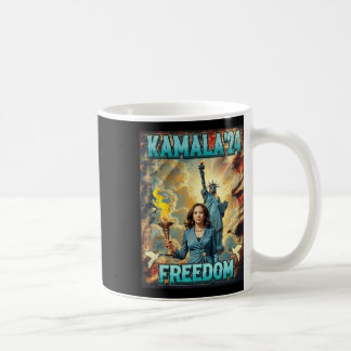 Kamala For President Slogan Statue Liberty Pro Har Coffee Mug