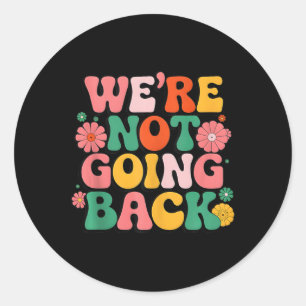 @kamala Groovy Colourful Vintage Style Kamala Harr Classic Round Sticker