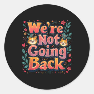 @kamala Groovy Colourful Vintage Style Kamala Harr Classic Round Sticker