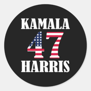 Kamala Hariss 47 Election 2024 Classic Round Sticker