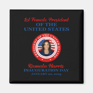 Kamala Harris 1st Female President Inauguration Pa Magnet