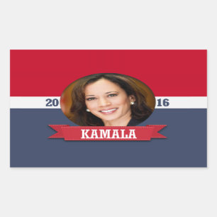 KAMALA HARRIS 2016 RECTANGULAR STICKER