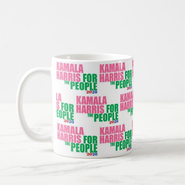 Kamala Harris 2020 AKA For The People Tile Coffee Mug (Left)