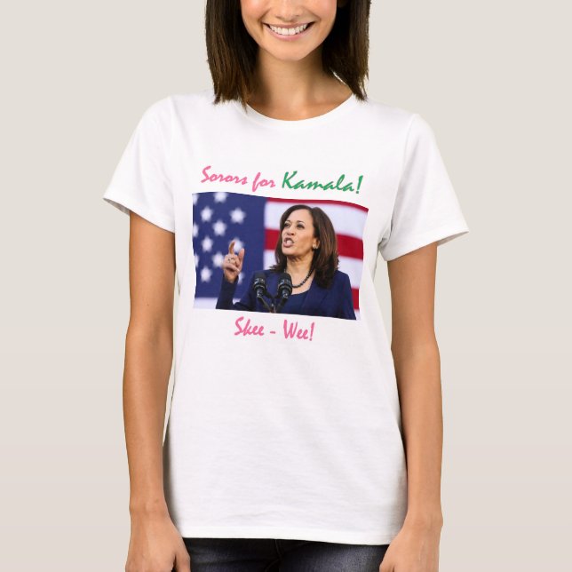 Kamala Harris 2020 AKA Sorors for Kamala T-Shirt (Front)