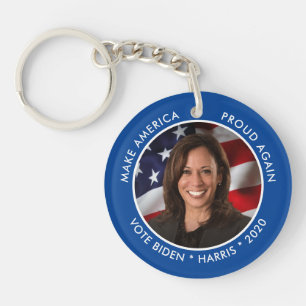 Kamala Harris 2020 Collectable Keepsake Photo Key Ring