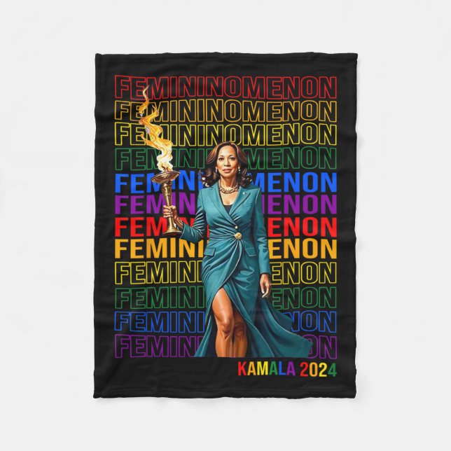 Kamala Harris 2024 1  Fleece Blanket (Front)