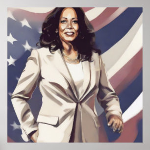 Kamala Harris 2024 1st Indian Black Melanin Sista Poster