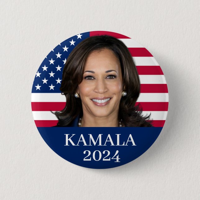 Kamala Harris 2024 6 Cm Round Badge (Front)