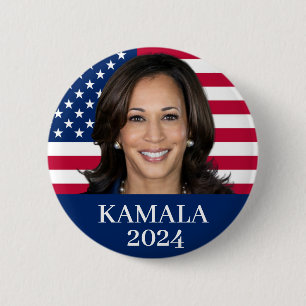 Kamala Harris 2024 6 Cm Round Badge