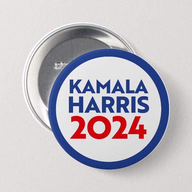 Kamala Harris 2024 7.5 Cm Round Badge (Front & Back)