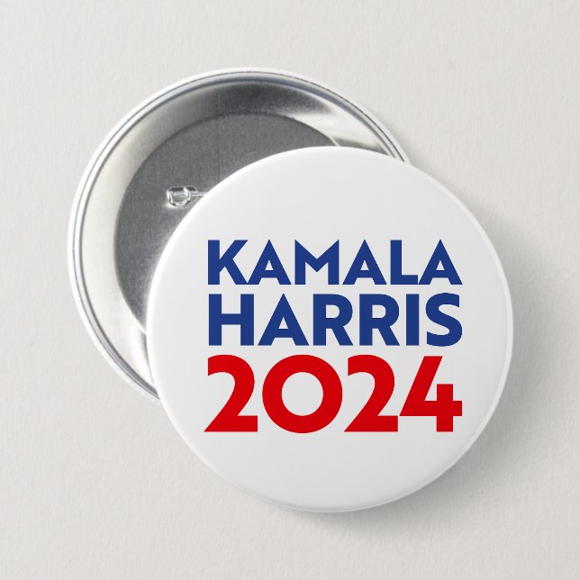 Kamala Harris 2024 7.5 Cm Round Badge (Front & Back)