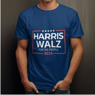 Kamala Harris 2024 AND For President Election Camp T-Shirt