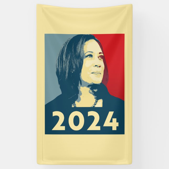 Kamala Harris 2024 Banner (Vertical)