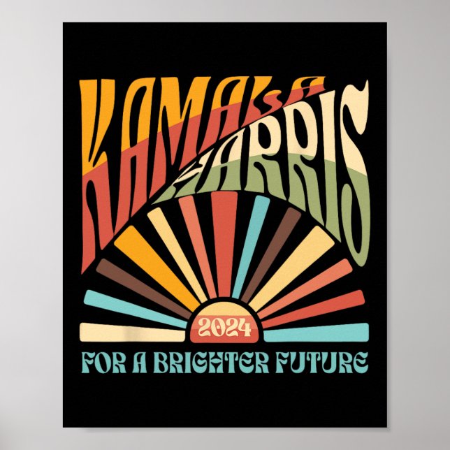 Kamala Harris 2024 Brighter Future Kamala Sunrise  Poster (Front)