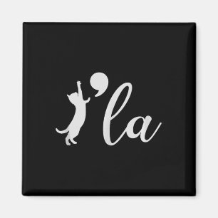 Kamala Harris 2024 Cat Lady President Comma La Fun Magnet