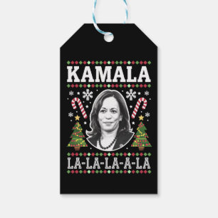 Kamala Harris 2024 Christmas Comma La Xmas Gift Tags