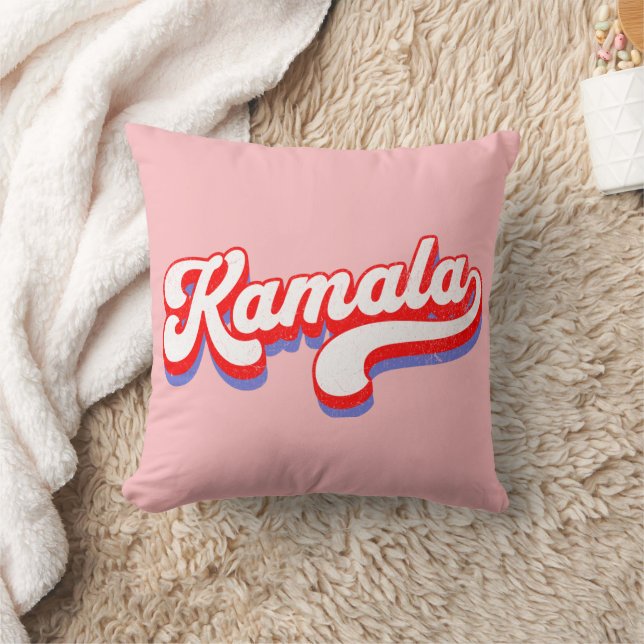 Kamala Harris 2024 Cute 2024 Election Hot Pink Cushion (Blanket)