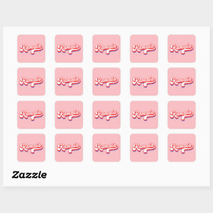 Kamala Harris 2024 Cute 2024 Election Hot Pink Square Sticker