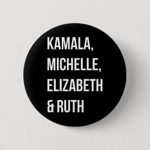 Kamala Harris 2024 Election Anti Trump 6 Cm Round Badge