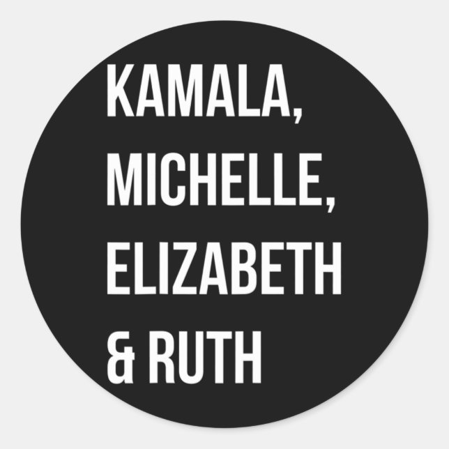 Kamala Harris 2024 Election Anti Trump  Classic Round Sticker (Front)