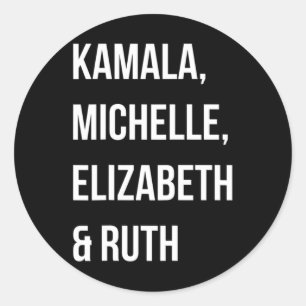 Kamala Harris 2024 Election Anti Trump  Classic Round Sticker