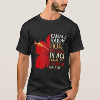 Kamala Harris 2024 Election Hope Equality Hibiscus T-Shirt