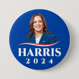 Kamala Harris 2024 election photo 7.5 Cm Round Badge