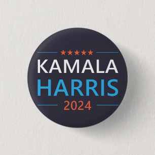 Kamala Harris 2024 for President 3 Cm Round Badge