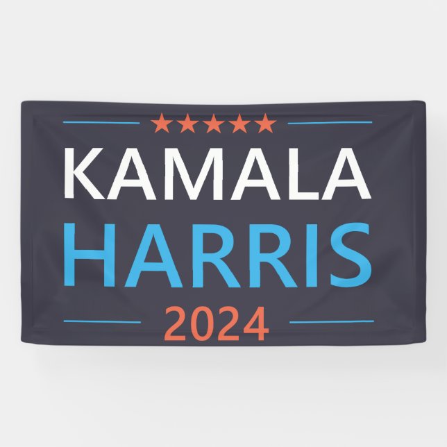 Kamala Harris 2024 for President Banner (Horizontal)