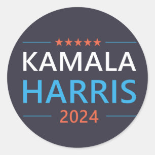 Kamala Harris 2024 for President Classic Round Sticker