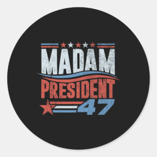 Kamala Harris 2024 For President Election Campaign Classic Round Sticker
