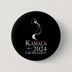 Kamala Harris 2024 For President Election Funny Ca 6 Cm Round Badge