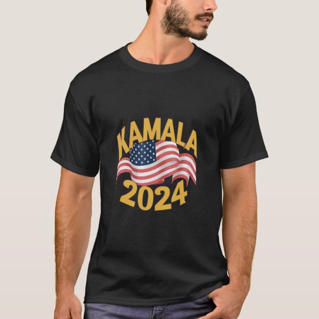 Kamala Harris 2024 For President: Get Official T-Shirt (Front)