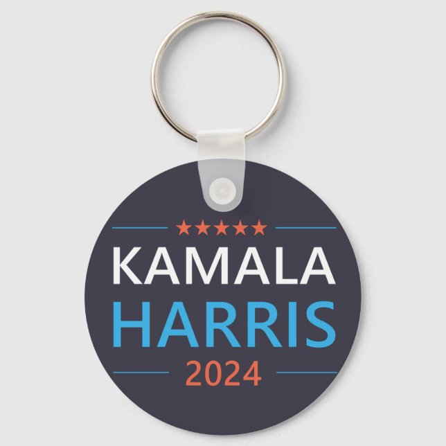 Kamala Harris 2024 for President Key Ring (Front)