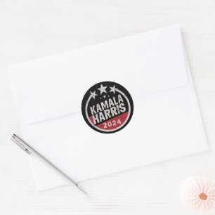 Kamala Harris 2024 For President Retro Election Classic Round Sticker
