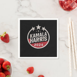 Kamala Harris 2024 For President Retro Election Napkin