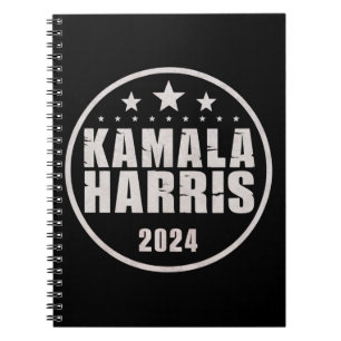 Kamala Harris 2024 For President Retro Election Notebook