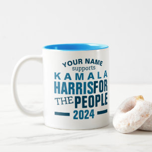 Kamala Harris 2024 For The People Vote Campaign Two-Tone Coffee Mug