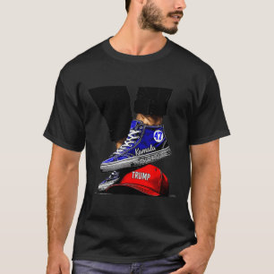 Kamala Harris 2024 High Heels Stepping On Red Mega T-Shirt