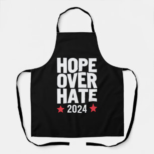 Kamala Harris 2024 Hope Over Hate Presidential  Apron