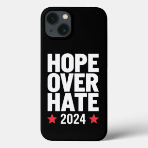 Kamala Harris 2024 Hope Over Hate Presidential iPhone 13 Case